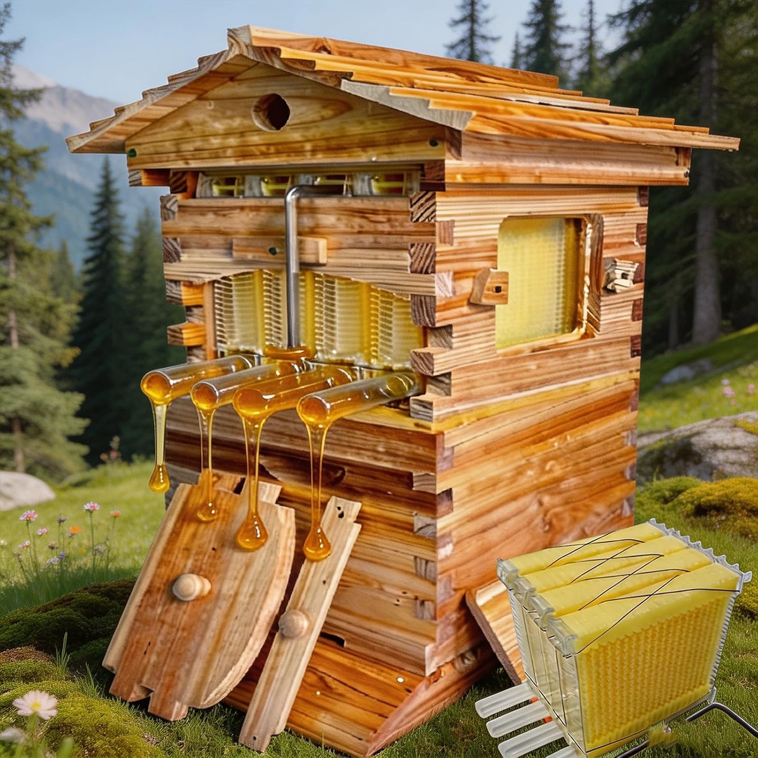 Beehive Frame Wax - Caja de madera para colmena de